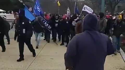 Security literally opened the gates for Trump supposers at the Capitol