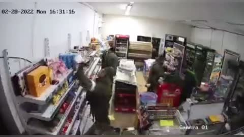 Russian soldiers are not fed in their homeland, so they steal everything from stores