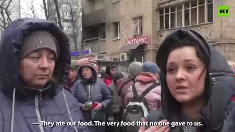 “The Ukrainian government bombed us" - Mariupol residents held hostage
