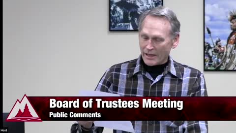 Howard - Public Comment 12/5/22 North Idaho College Board of Trustees Meeting