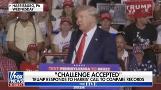 Trump accepts Kamala Harris challenge to compare records