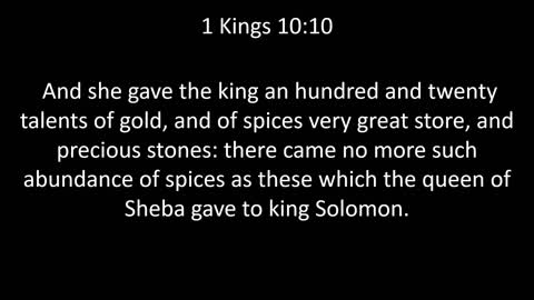 KJV Bible 1st Kings Chapter 10