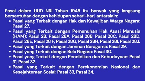 Materi PPKN Kelas 10 Bab 2 UUD NRI 1945