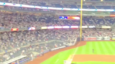 Whole Yankees crowd sings God bless America!