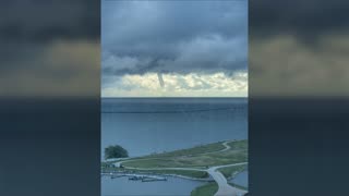 Water Spout on Lake Michigan