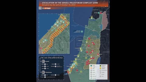 Israeli-Palestinian conflict zone what is known by the end of October 16, 2023