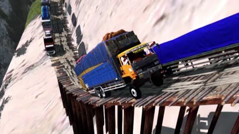 Trucks on dangerous roads Part 006
