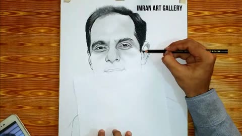 Qasim Ali Shah ahib Portrait | Pencil Sketch | How to draw Qasim ali shah portrait