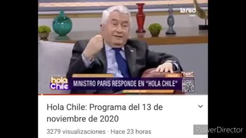 Ministro Paris declarando que él no se hace el examen PCR que hace a todo Chile