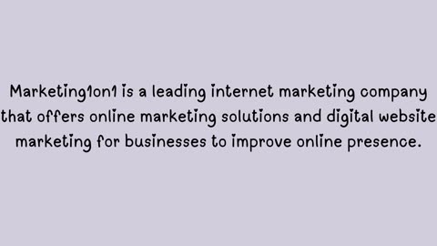 Internet Marketing