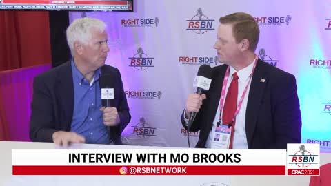 Interview with Congressman Mo Brooks (AL-5) at CPAC 2021 in Dallas 7/9/21