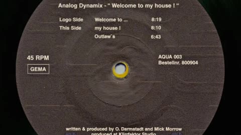 Analog Dynamix – Welcome To... 1995 (Acid, Hard Trance)