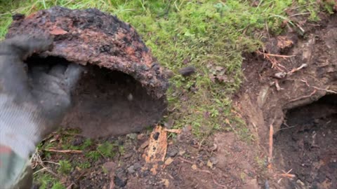 GERMAN HELMET FOUND - World War 2 Metal Detecting in mystery Forest