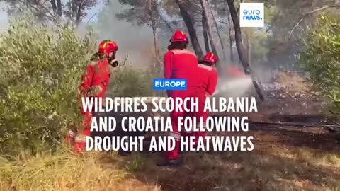 Firefighting teams tackle wildfires in Albania and Croatia as heatwave blisters region | NE