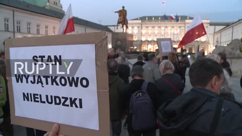 Poland: Protesters rally in Warsaw against govt treatment of migrants on eastern border - 05.10.2021