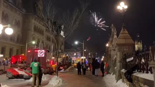Several Freedom Convoy dance parties are occurring near Parliament Hill in Ottawa