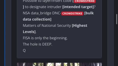 Massive Outs today - QDrops "CrowdStrike" after Trump Nominee