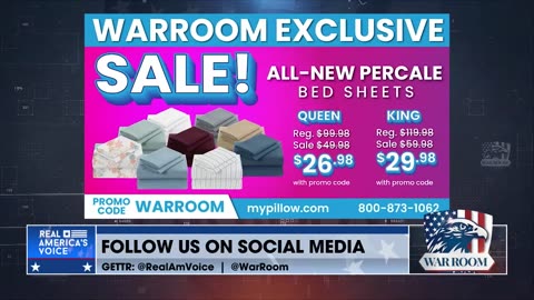 Go To MyPillow Today For WarRoom Exclusive Deals On New Bed Sheets