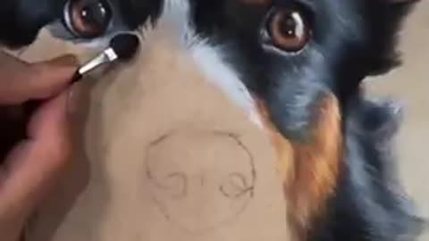 This Dog's Painting Is So Good It Could Make You Cry #shorts #dog