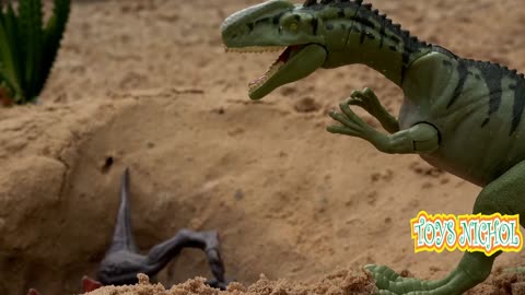 Two Dinosaurs Got Stuck in Sand Pit and Couldn't Get Out