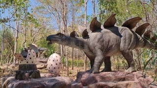 Udonthani dinosaurs park moving and with sound effects