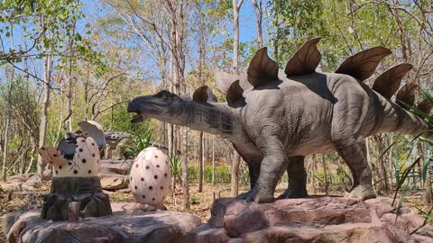 Udonthani dinosaurs park moving and with sound effects