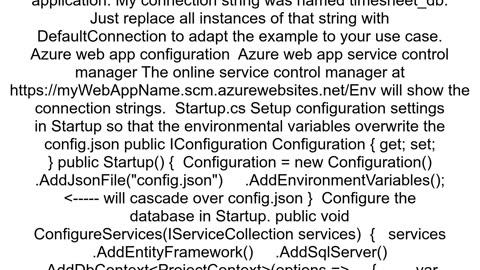 how do i set the connection string for my web application in azure