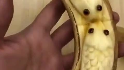 🎨Amazing Fish🐟 Art on Banana🍌| Satisfying Art🎨|Asmr😲