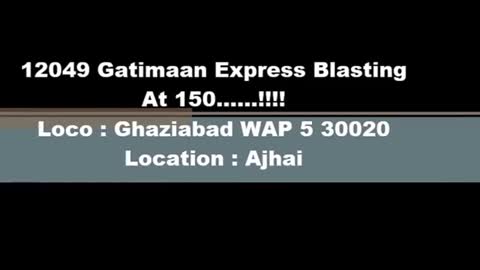 12049 Gatimaan Express Blasting at 160