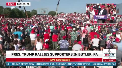 Full Video of Assassination Attempt on President Trump at Rally in Butler, PA _ 7/13/2024