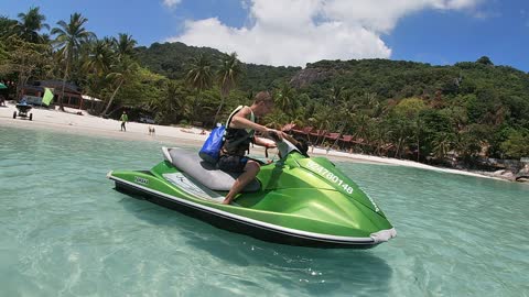 preparation for jet ski skiing