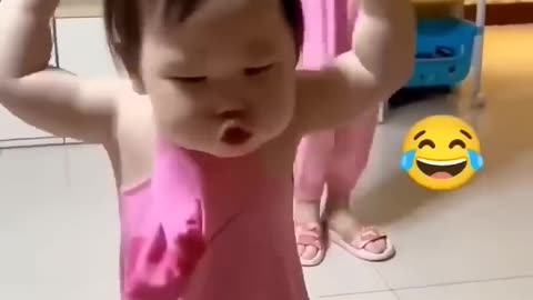 Funny and dancing baby