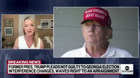 Trump enters not guilty plea in Georgia election interference case