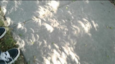 Strange Shadows Formed During Eclipse