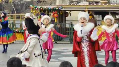 Introducing Prince Micky And Princess Minnie Mouse In Big Santa Party