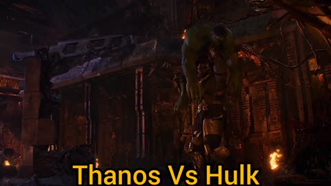 Thanos Vs Hulk - Flight scene - avengers infinity war (2018) HD