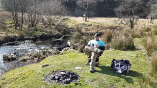 Sitting by river. No audio . Dartmoor.