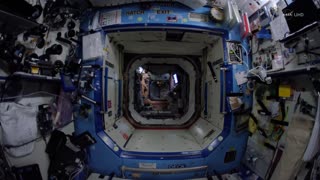 Space Station Fisheye Fly-Through 4K (Ultra HD)