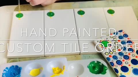 Acrylic Dot Painting Tile Order