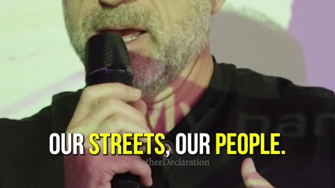 "Our streets, our people, we're going to free our streets #together"