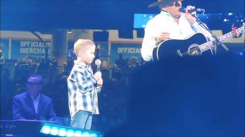GOD BLESS AMERICA! GEORGE STRAIT with HARVEY STRAIT FREESTYLE for CMA FEST