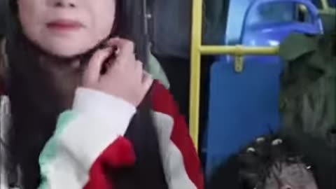 Girl in the bus farts