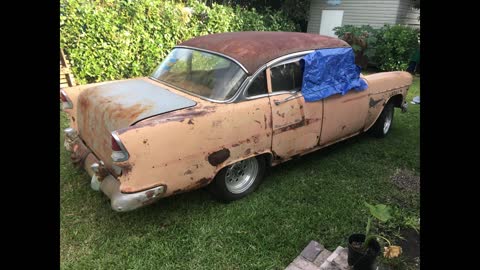 1955 Chevy Bel Air Rat Rod 2 door conversion. Part 2