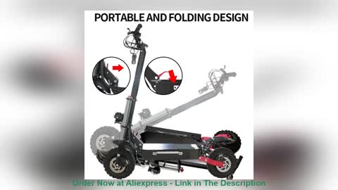 ⭐️ 60V 5600W Dual Motor Electric Scooter 80KM/H Scooter Elecric 11" Off Road E Scooter Foldable