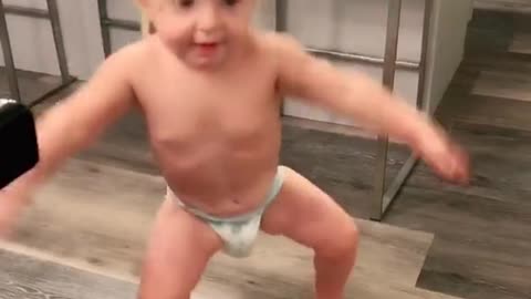 Baby Boy is dancing