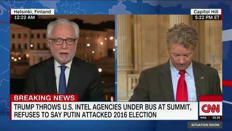 Blitzer Tries To BULLY Rand Paul In Tense Exchange Over Trump