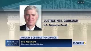 SupremeCourt Justice Gorsuch ROASTS Biden's DOJ over January6th sentencing Hypocrites KEK(04.16.2024