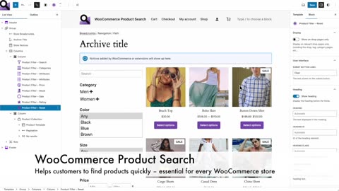 WooCommerce Product Search - Building with Blocks - Product Catalog - Product Collection