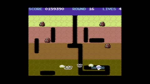 Dig Dug Revival (C64) - Longplay - Master difficulty, NTSC