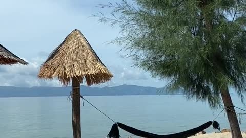 video view of the sea from island beach resort